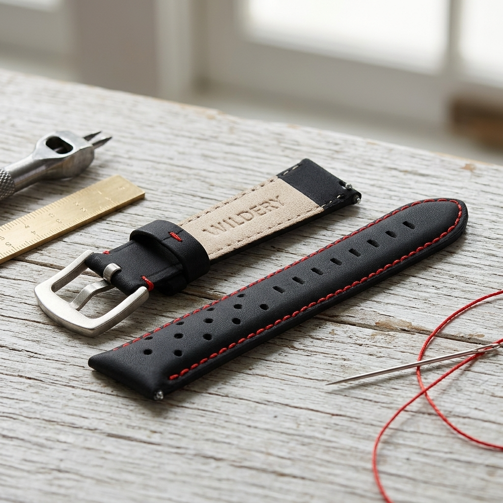Wildery® Lederarmband für Samsung Galaxy Watch mit Quick Release