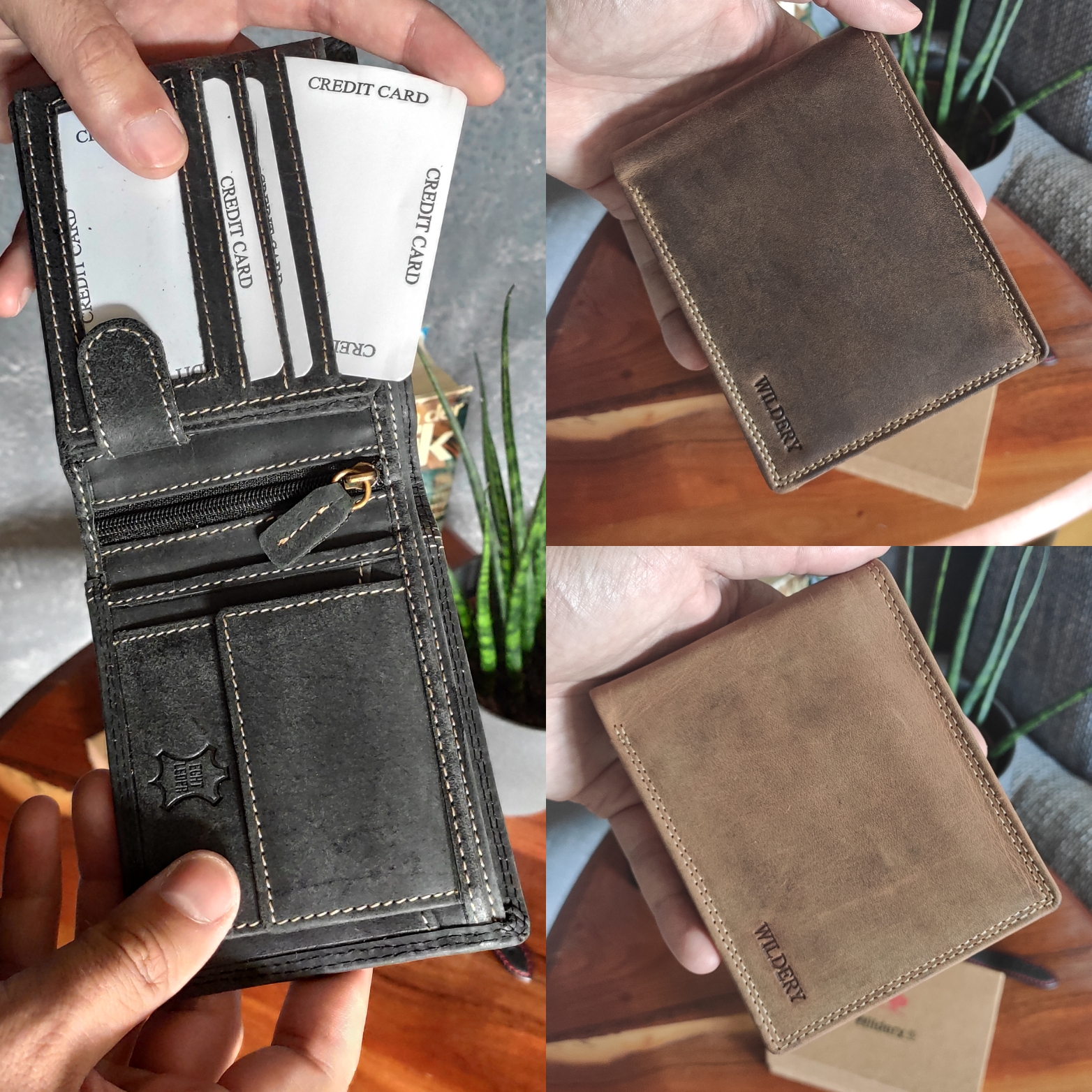 Wildery® Vintage Leder Geldbörse