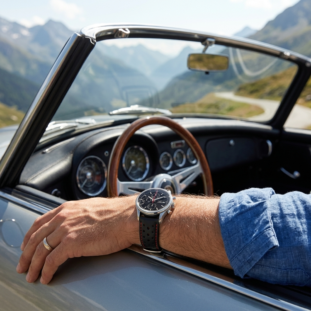 Wildery® Lederarmband für Samsung Galaxy Watch mit Quick Release