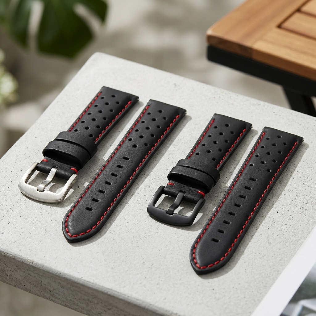 Wildery® Lederarmband für Samsung Galaxy Watch mit Quick Release