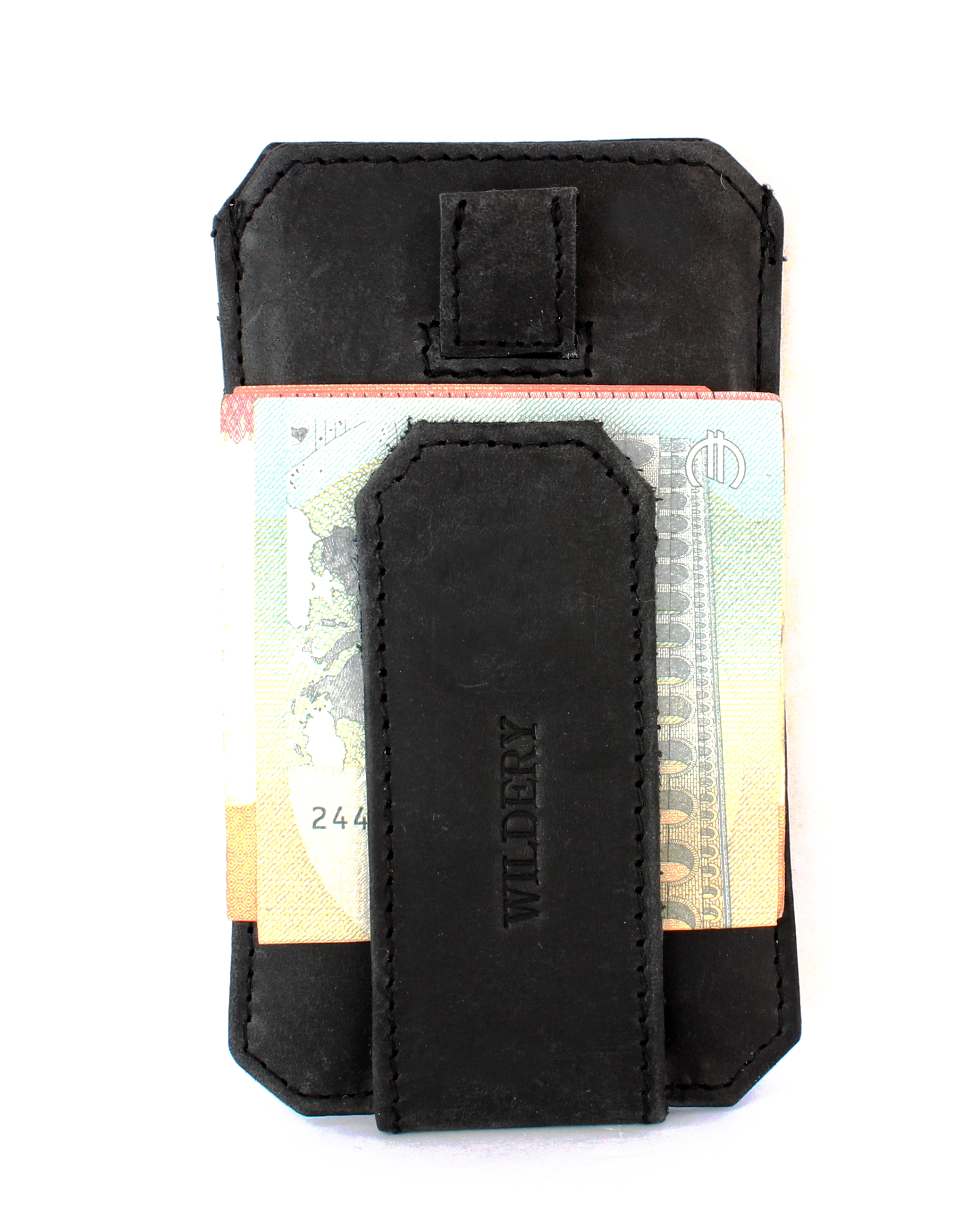 Vintage Leder Kreditkarten-Etui mit RFID/NFC Schutz und Geldklammer